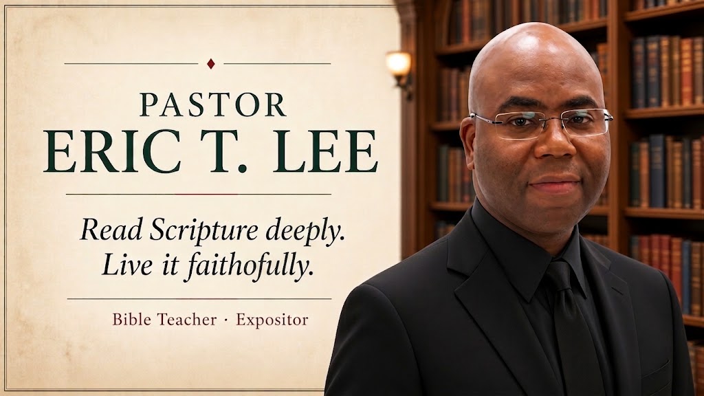 Portrait of Pastor Eric T. Lee